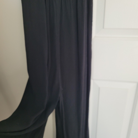 Madewell Jumpsuit smocked button front crop black 2 - Picture 7 of 10